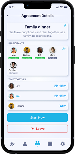 True Social Family Mode agreement in progress