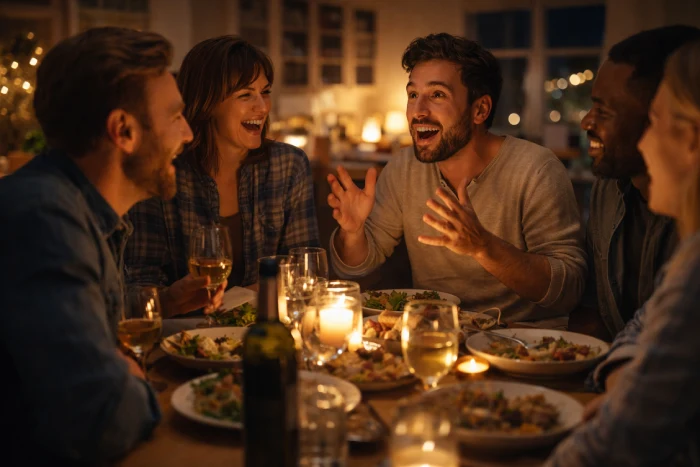 People enjoying a Libfy moment together